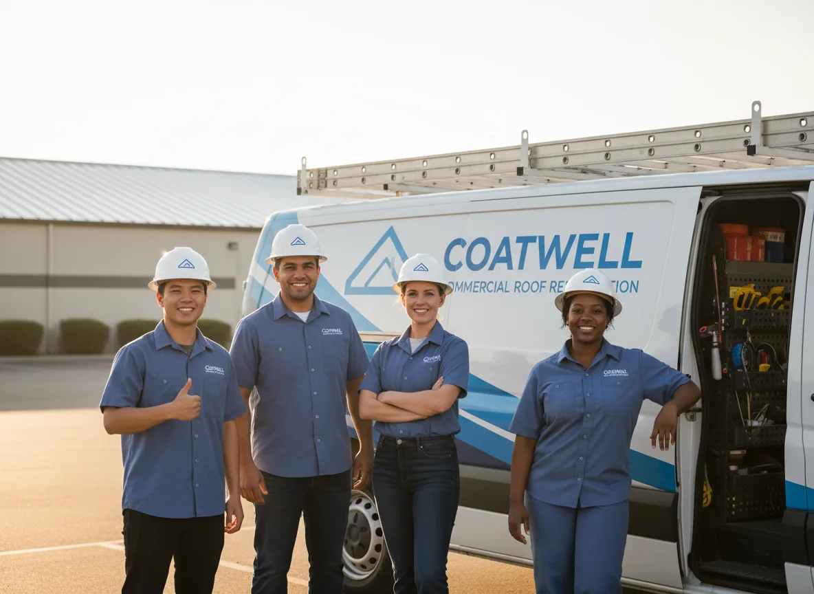Commercial roof coating company in Vincent, IA